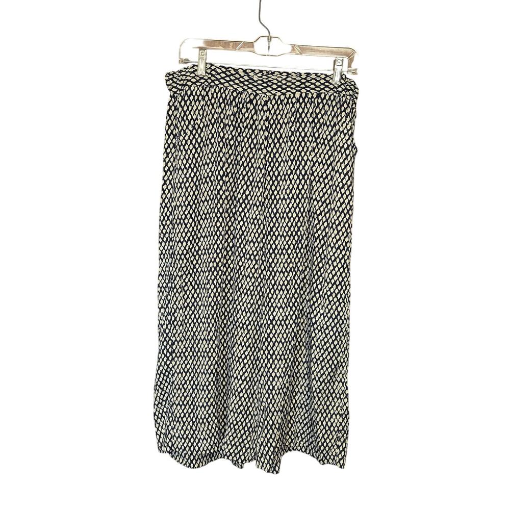 Azel Hazel Womens L Pants Crop Wide Leg‎ Flowy Lightweight Boho Hippie Festival